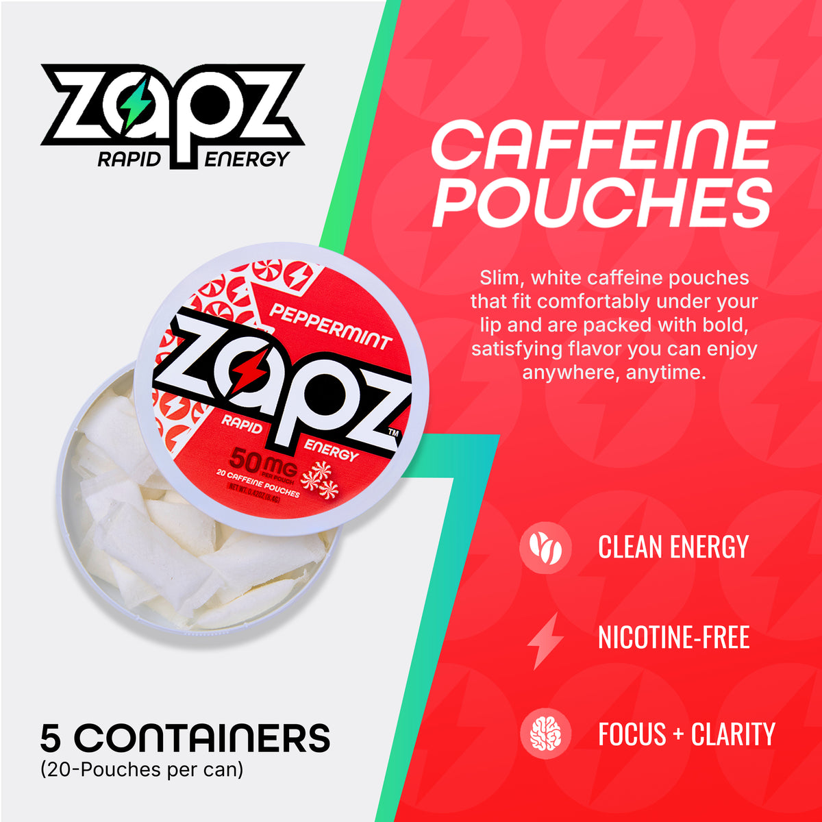 ZAPZ Peppermint Pouch Lifestyle 1