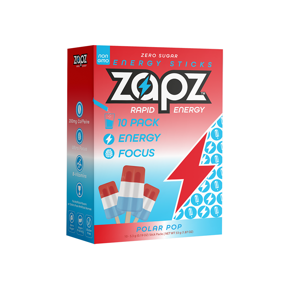 ZAPZ Energy Sticks — Polar Pop 10 pack