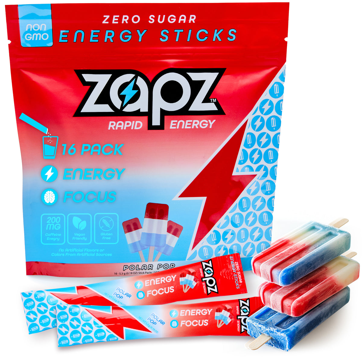 ZAPZ Polar Pop Sticks 16 Pack